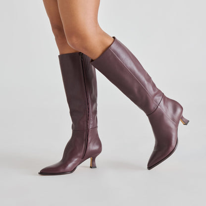 Dolce Vita Auggie Wine Leather Boots