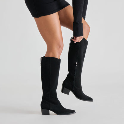 Dolce Vita Virona H2O Waterproof Onyx Suede Boots