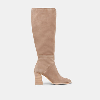 Dolce Vita FYNN Wide Calf Boots Truffle Suede