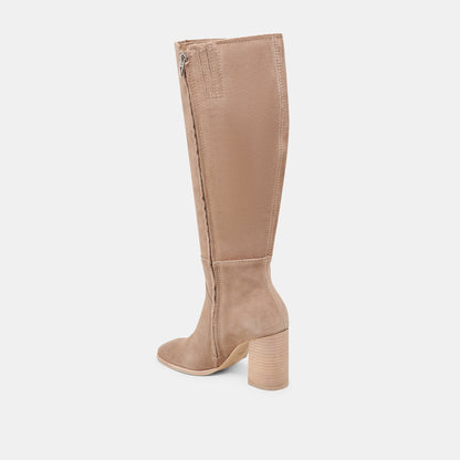 Dolce Vita FYNN Wide Calf Boots Truffle Suede