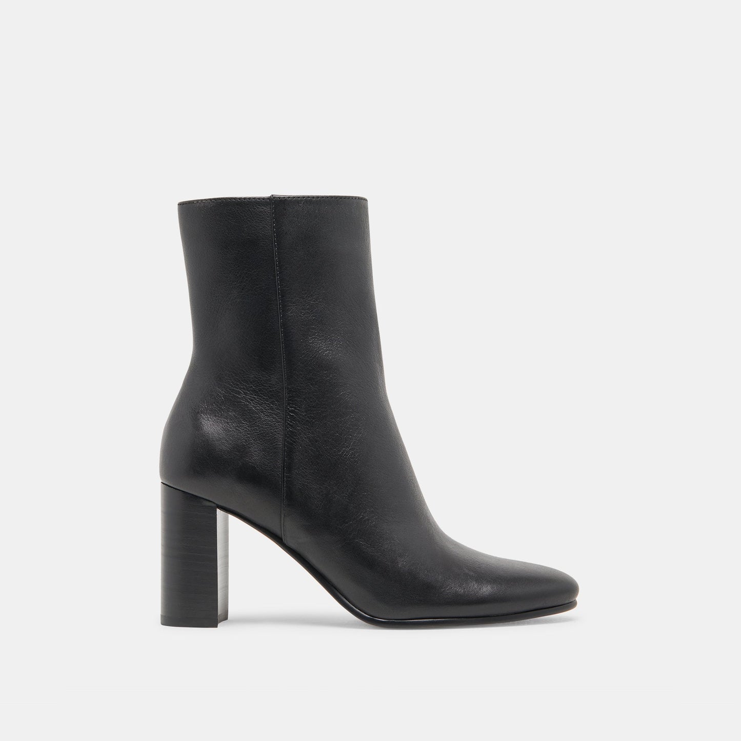 Dolce Vita Suzy Wide Black Leather Booties