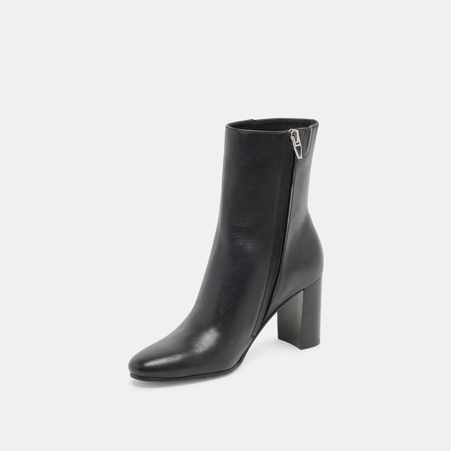 Dolce Vita Suzy Wide Black Leather Booties