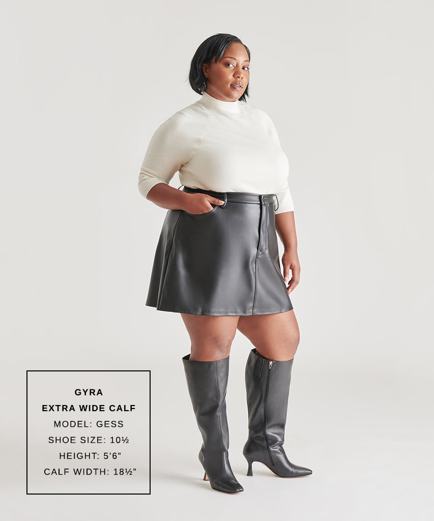 Dolce Vita Gyra Extra Wide Calf Black Boots