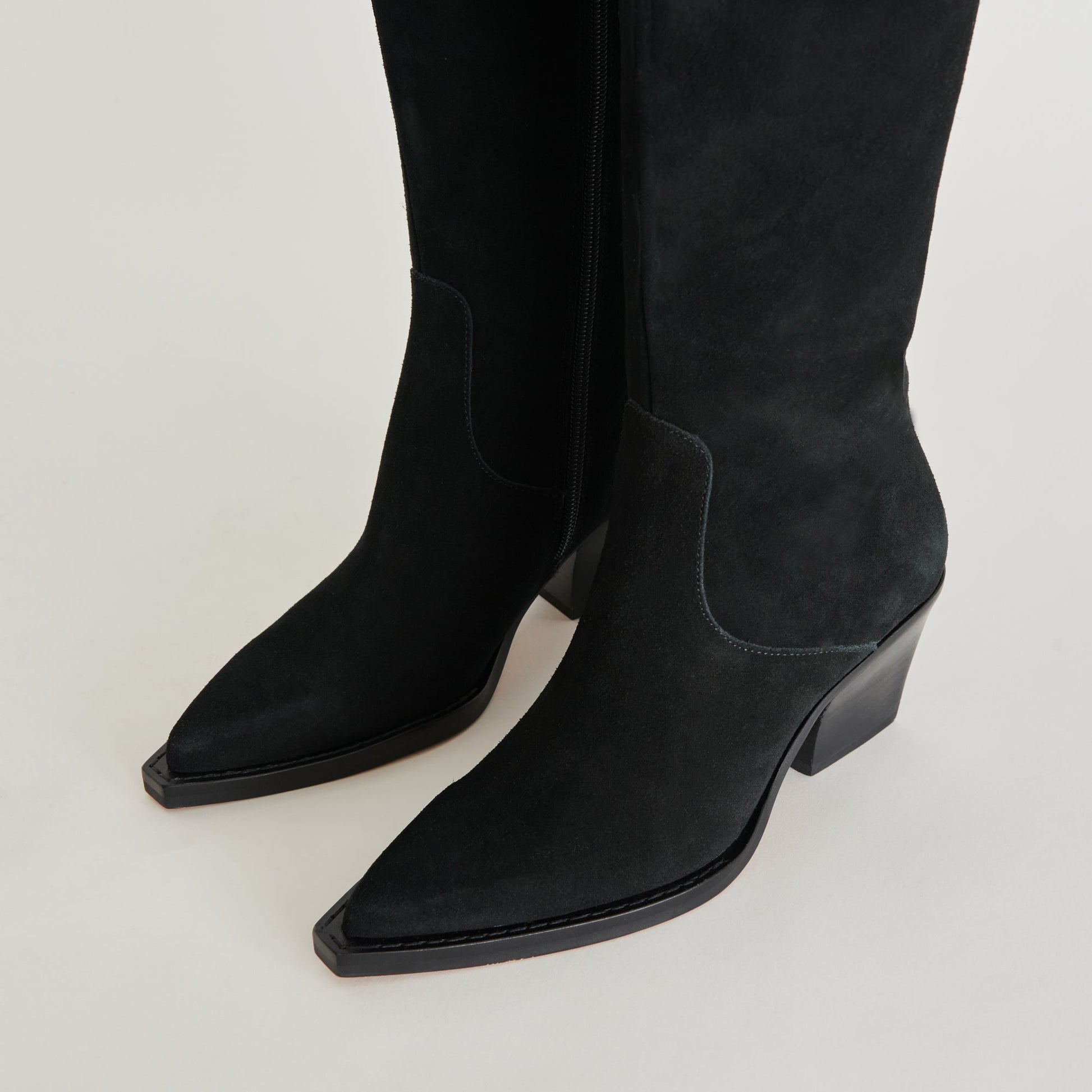 Dolce Vita Raj Extra Wide Calf Onyx Suede Boots