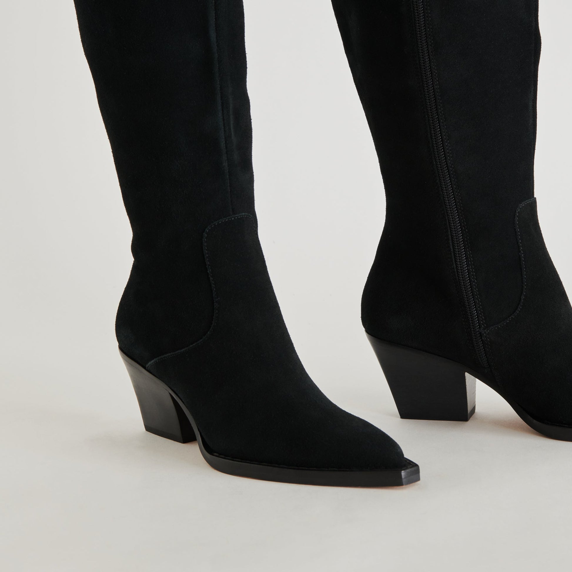 Dolce Vita Raj Extra Wide Calf Onyx Suede Boots