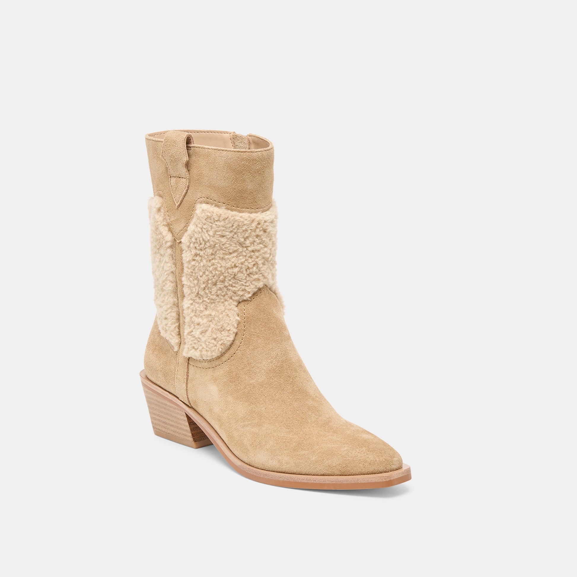 Dolce Vita Salil Plush Dk Taupe Suede Boots