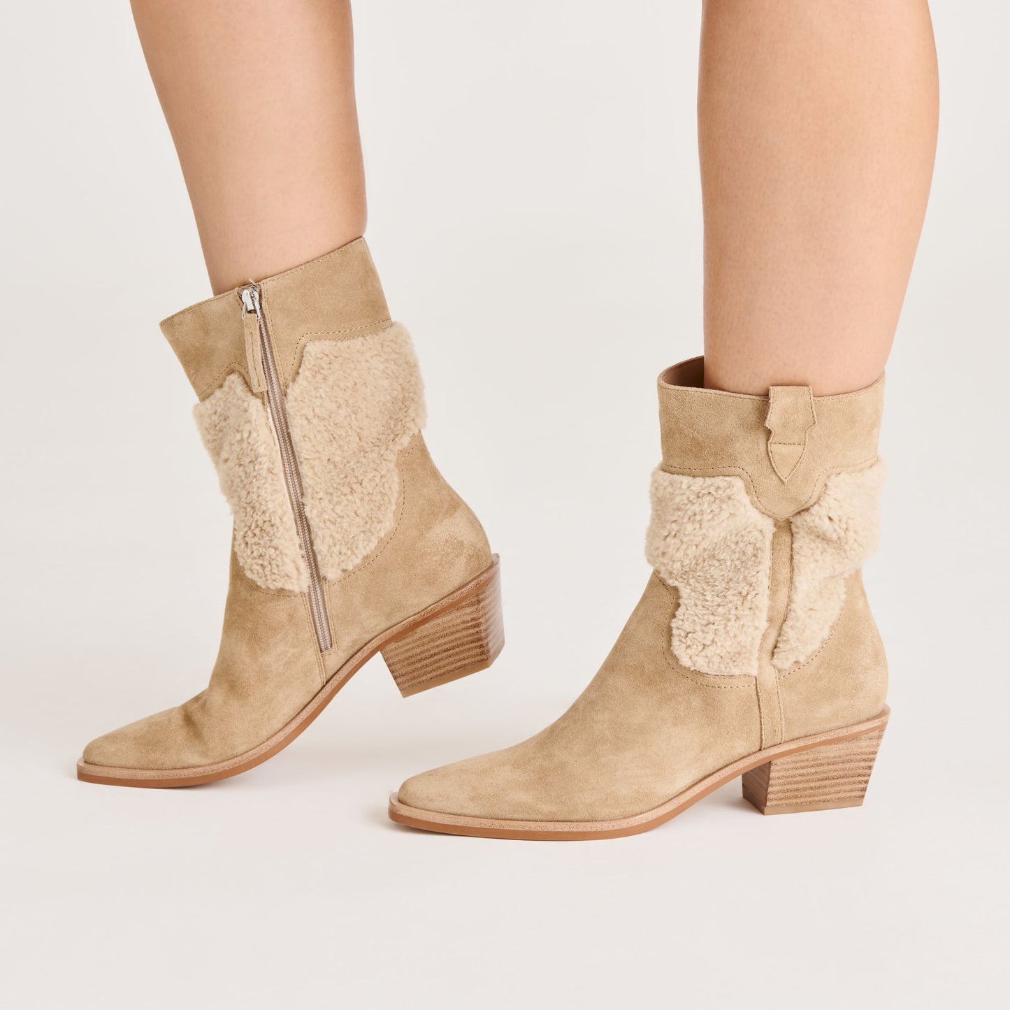 Dolce Vita Salil Plush Dk Taupe Suede Boots