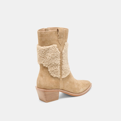 Dolce Vita Salil Plush Dk Taupe Suede Boots