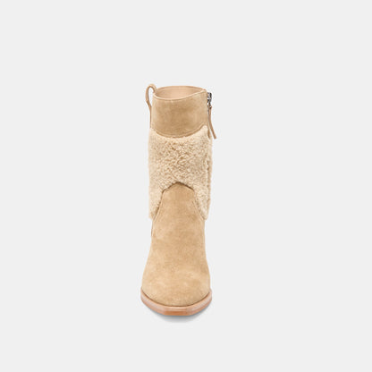 Dolce Vita Salil Plush Dk Taupe Suede Boots