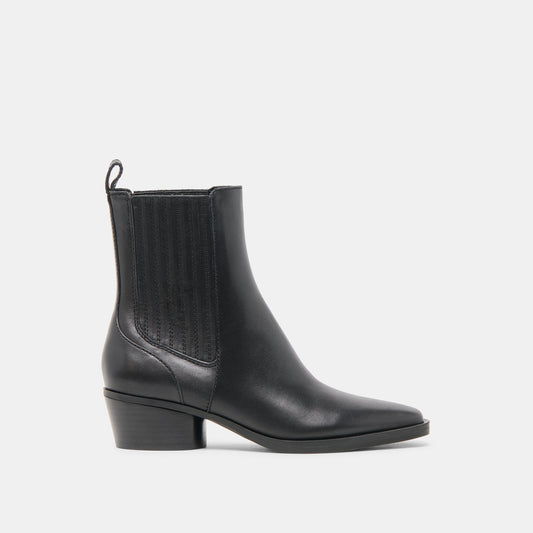Dolce Vita Faint H2O Waterproof Black Leather Booties