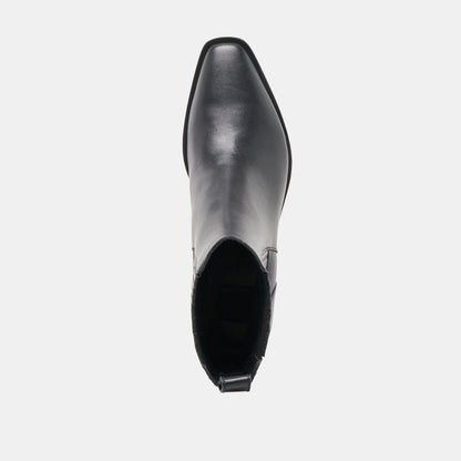 Dolce Vita Faint H2O Waterproof Black Leather Booties