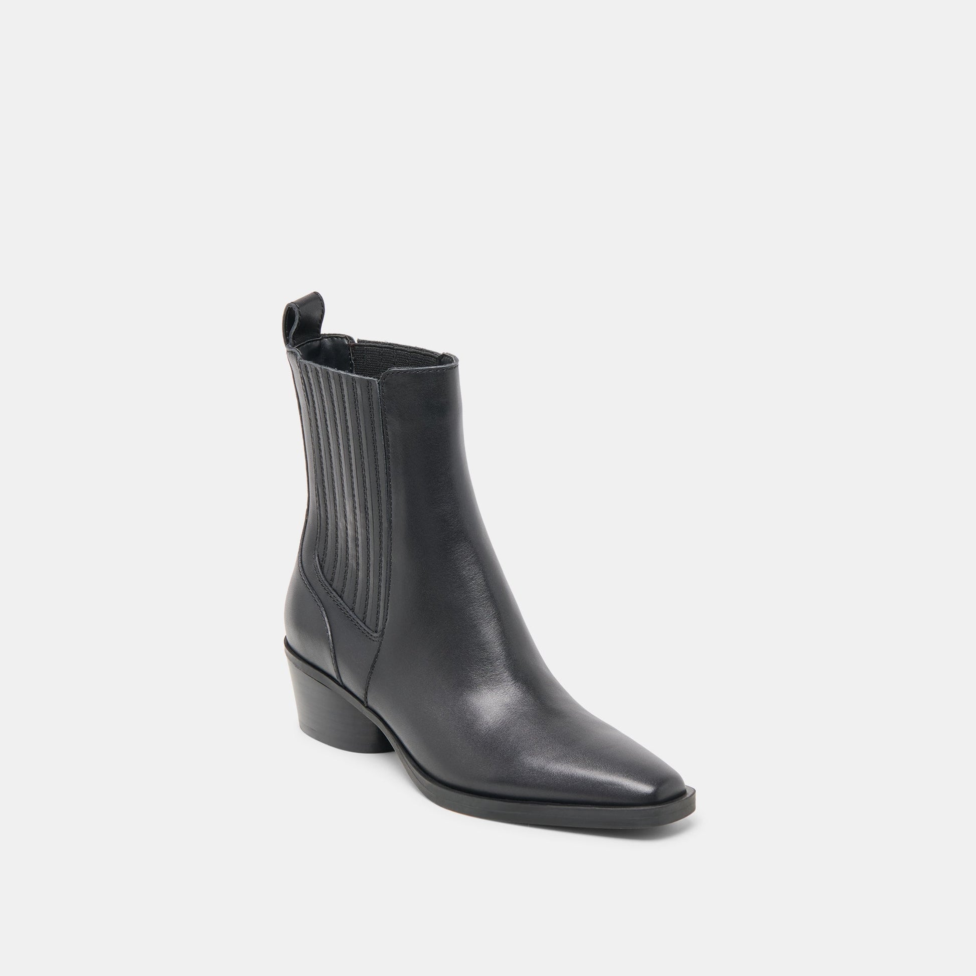 Dolce Vita Faint H2O Waterproof Black Leather Booties