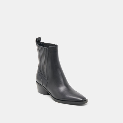 Dolce Vita Faint H2O Waterproof Black Leather Booties