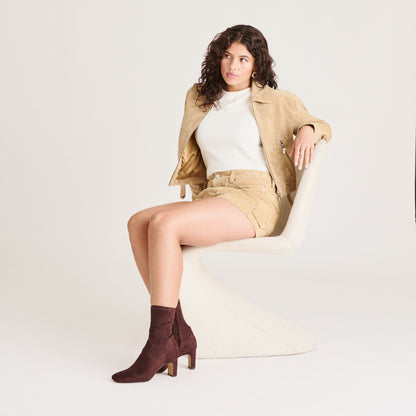 Dolce Vita Roan Mahogany Stella Suede Boots