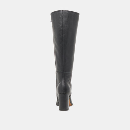 Dolce Vita FYNN Wide Calf Boots Onyx Leather