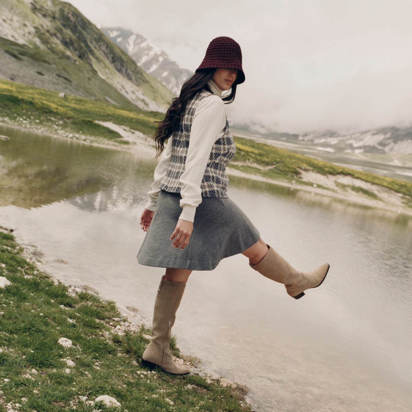 Dolce Vita Virona H2O Waterproof Dk Taupe Suede Boots