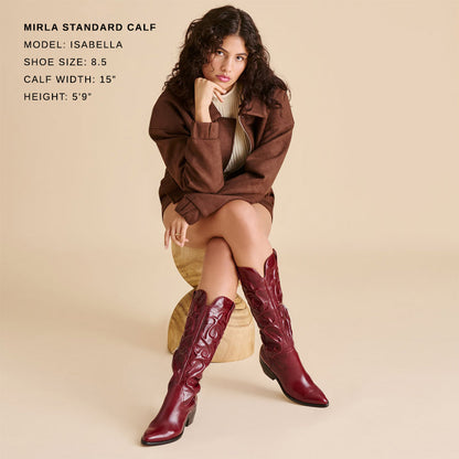 Dolce Vita Mirla Oxblood Leather Boots