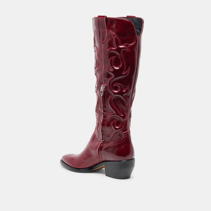 Dolce Vita Mirla Oxblood Leather Boots