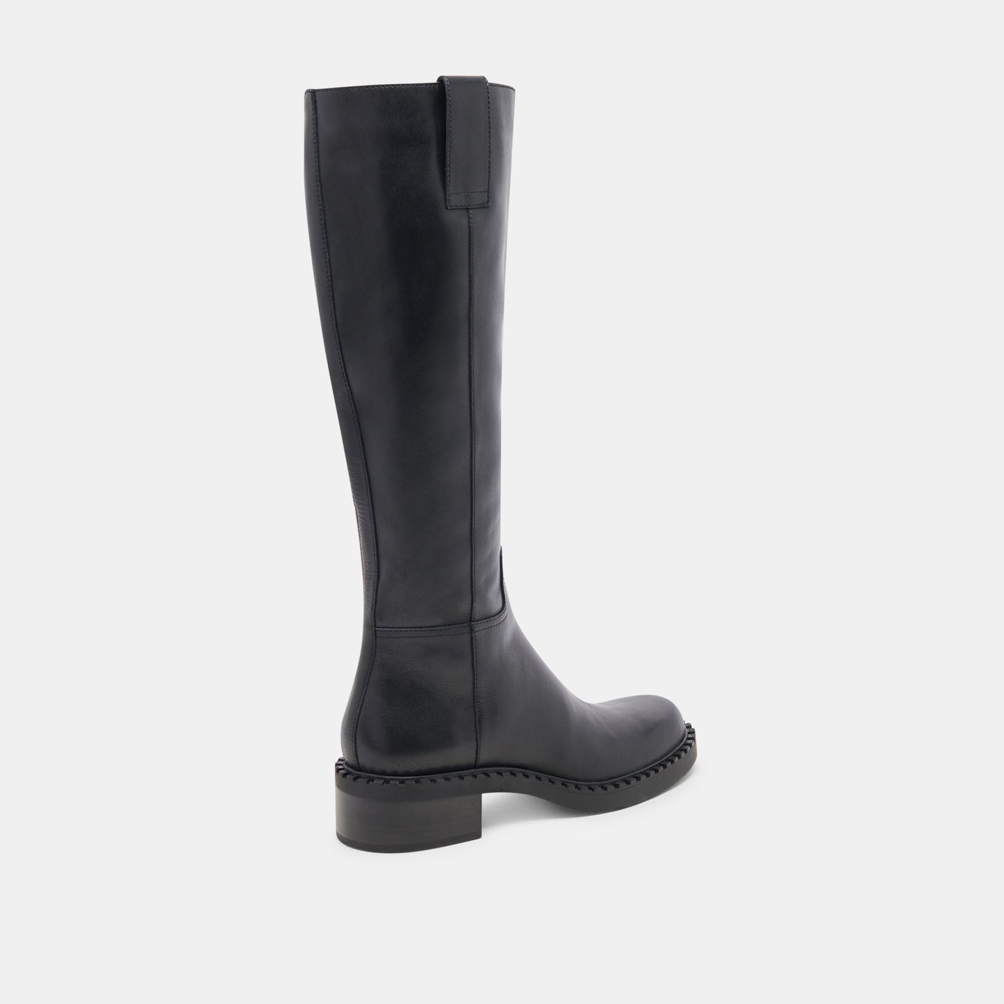 Dolce Vita Glory H2O Waterproof Black Leather Wide Calf Boots