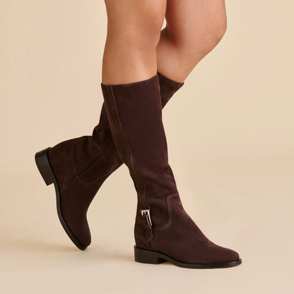 Dolce Vita Kilian H2O Waterproof Mahogany Suede Boots