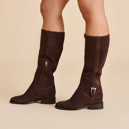 Dolce Vita Kilian H2O Waterproof Mahogany Suede Boots