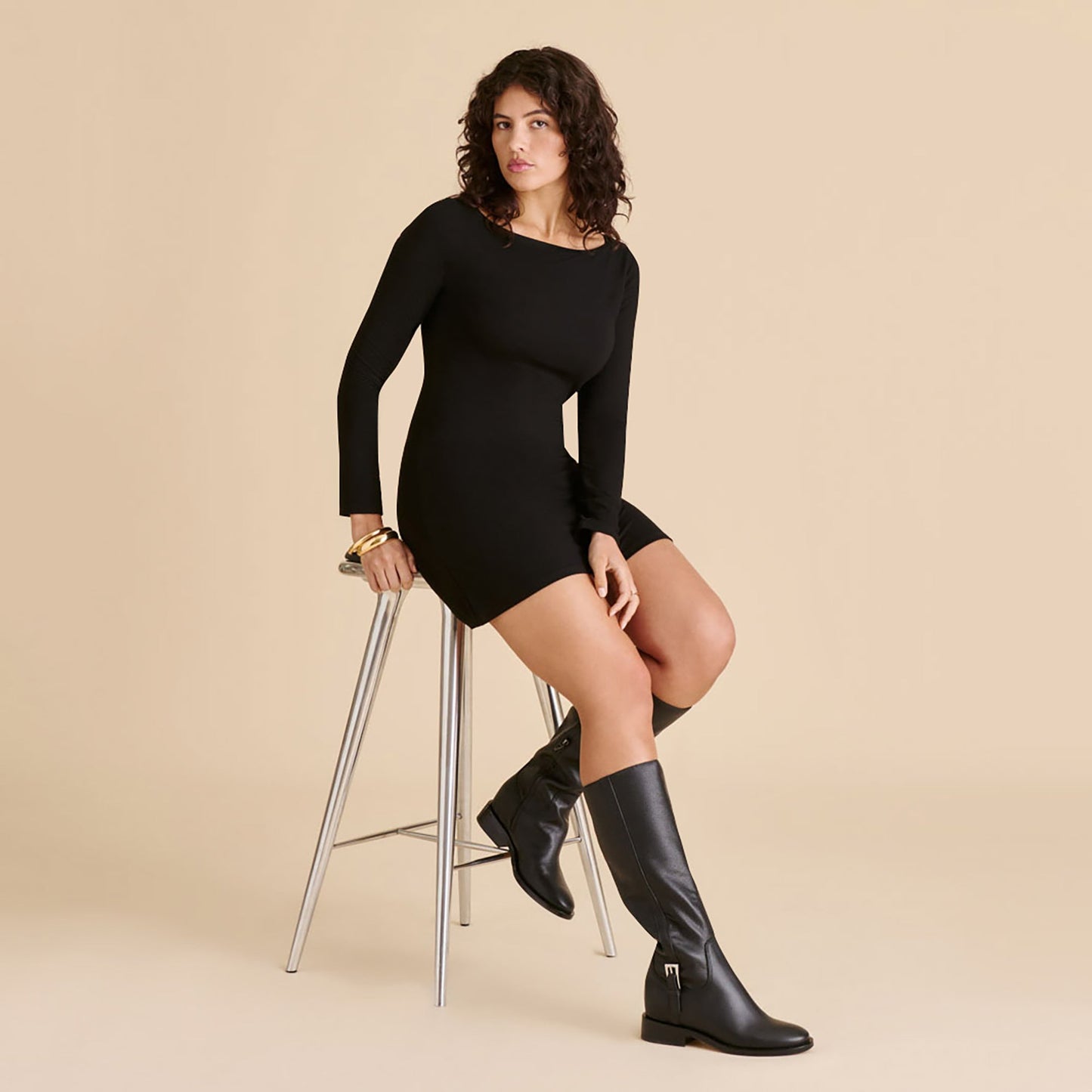Dolce Vita Kilian H2O Waterproof Black Leather Boots