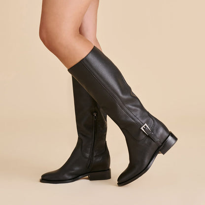 Dolce Vita Kilian H2O Waterproof Black Leather Boots