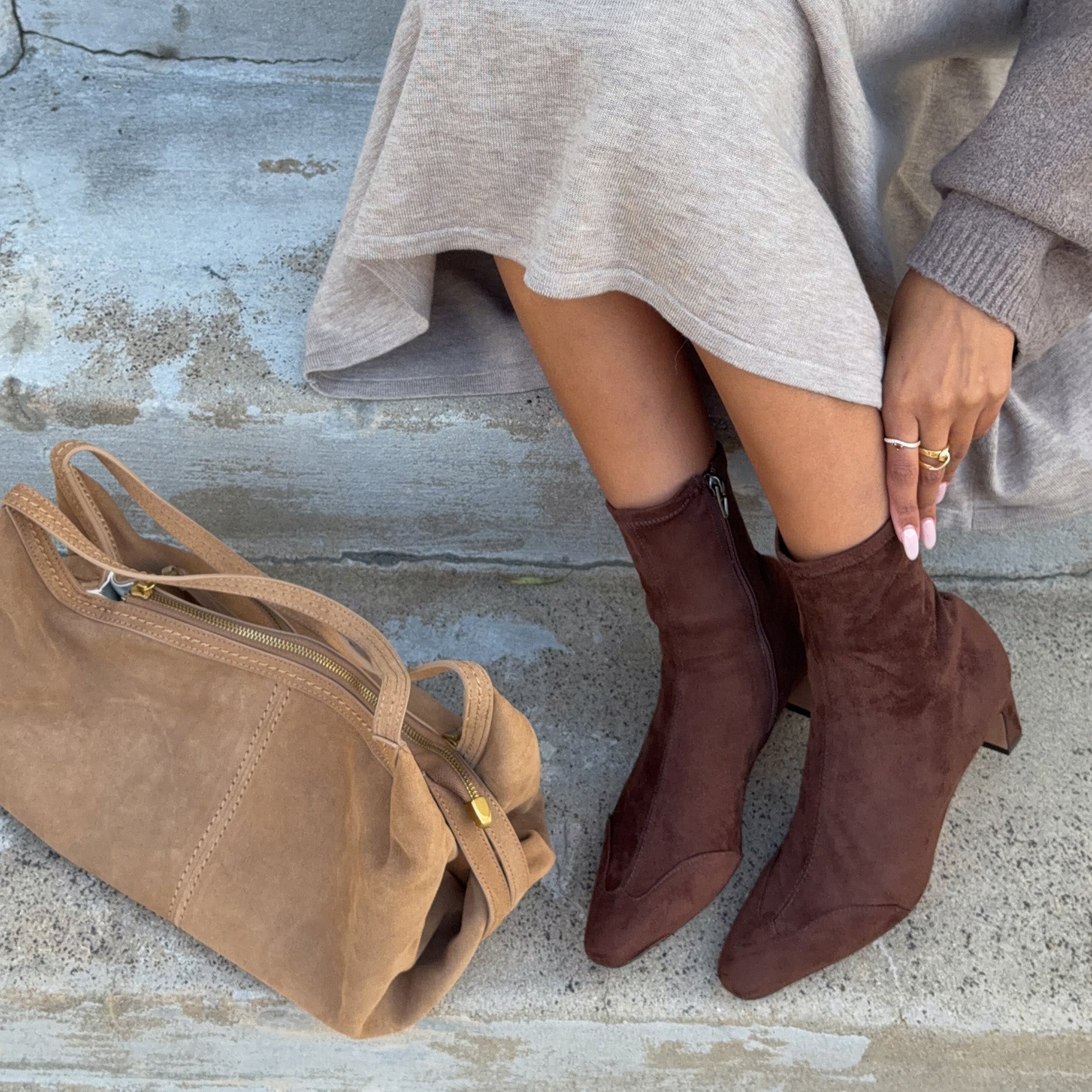 Dolce Vita Anika Dk Brown Stella Suede Boots