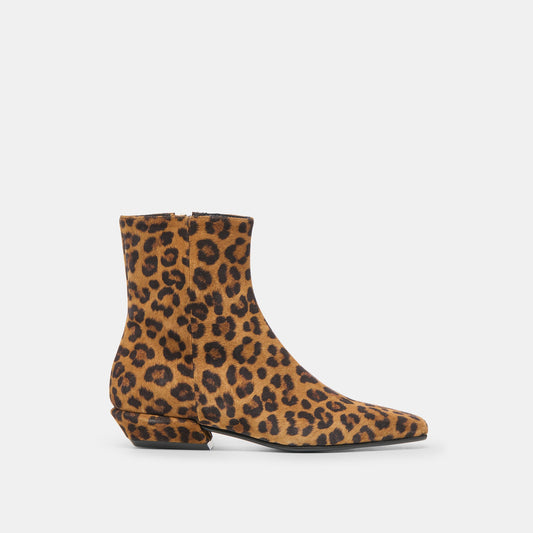 Dolce Vita Joanie Leopard Printed Suede Booties
