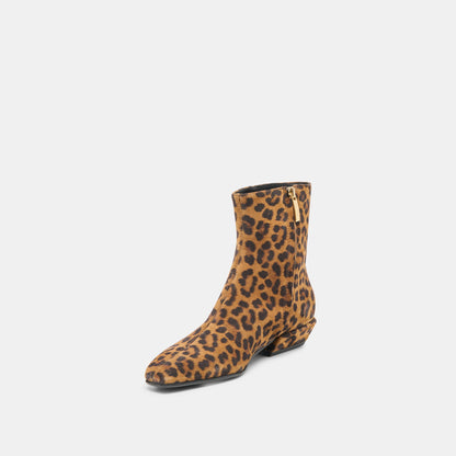 Dolce Vita Joanie Leopard Printed Suede Booties