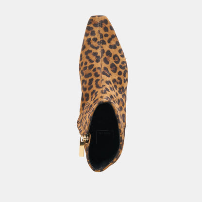 Dolce Vita Joanie Leopard Printed Suede Booties
