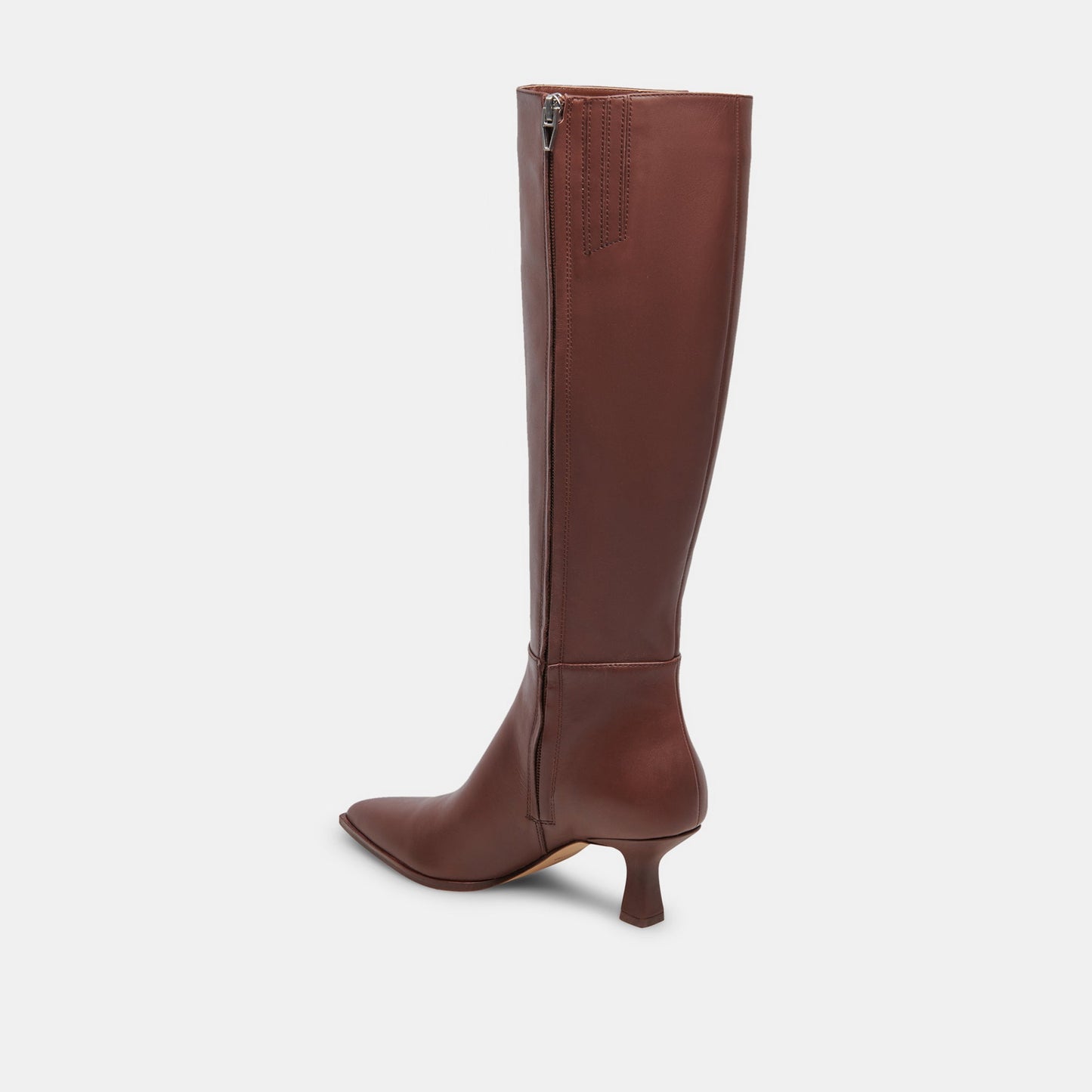 Dolce Vita Auggie Chocolate Leather Narrow Calf Boots