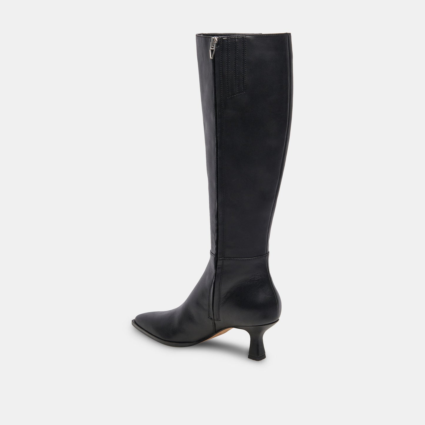 Dolce Vita Auggie Black Leather Narrow Calf Boots