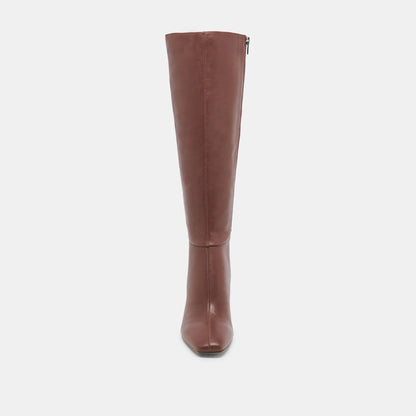 Dolce Vita GYRA WIDE CALF BOOTS CHOCOLATE LEATHER