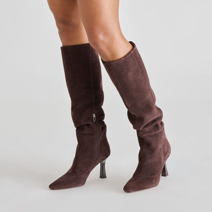 Dolce Vita Lousa Mahogany Suede Boots