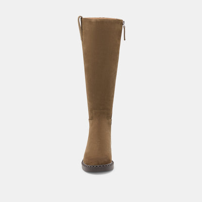 Dolce Vita Glory H2O Waterproof Olive Suede Boots