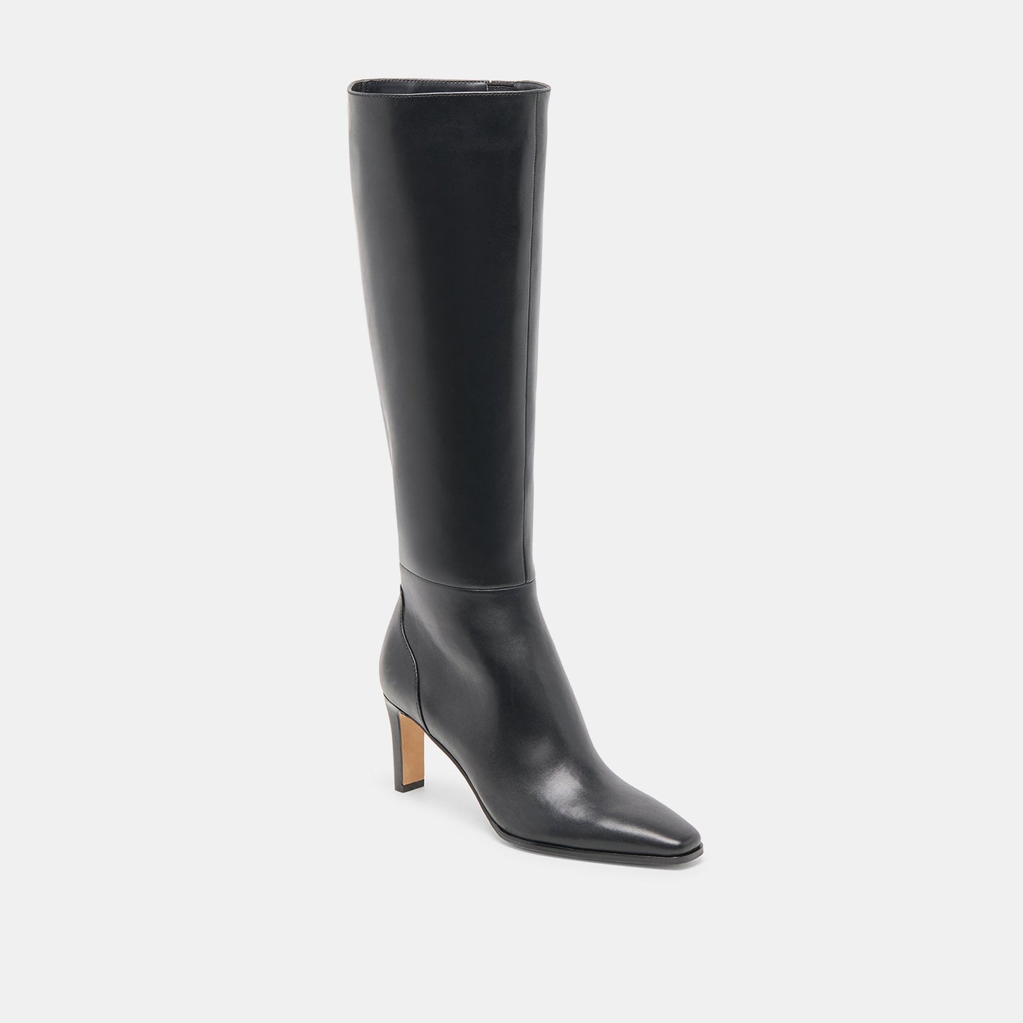 Dolce Vita Emmi Black Leather Extra Wide Calf Boots