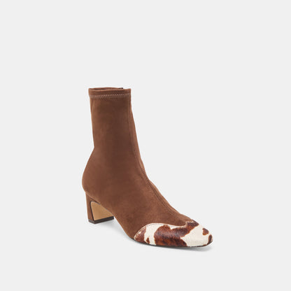 Dolce Vita Anika Dk Brown Multi Stella Suede Boots