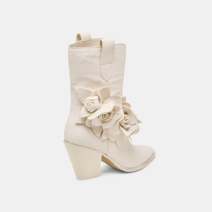Dolce Vita Jakel Off White Nubuck Boots