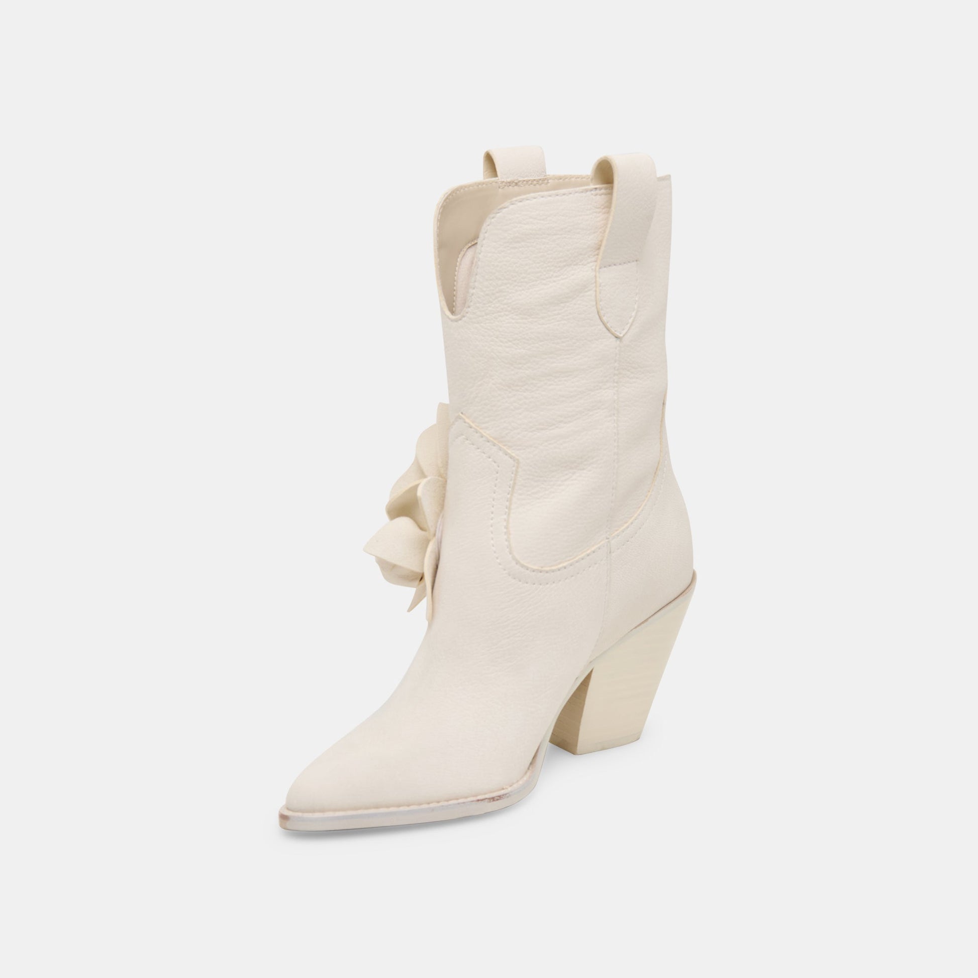 Dolce Vita Jakel Off White Nubuck Boots