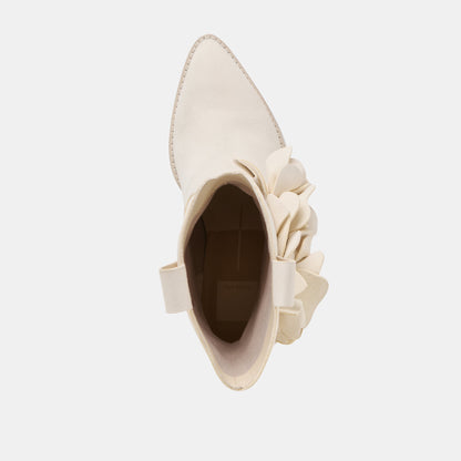 Dolce Vita Jakel Off White Nubuck Boots