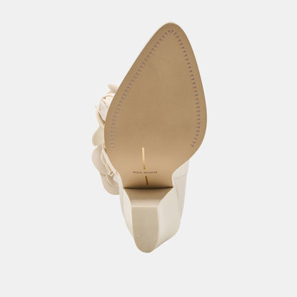 Dolce Vita Jakel Off White Nubuck Boots