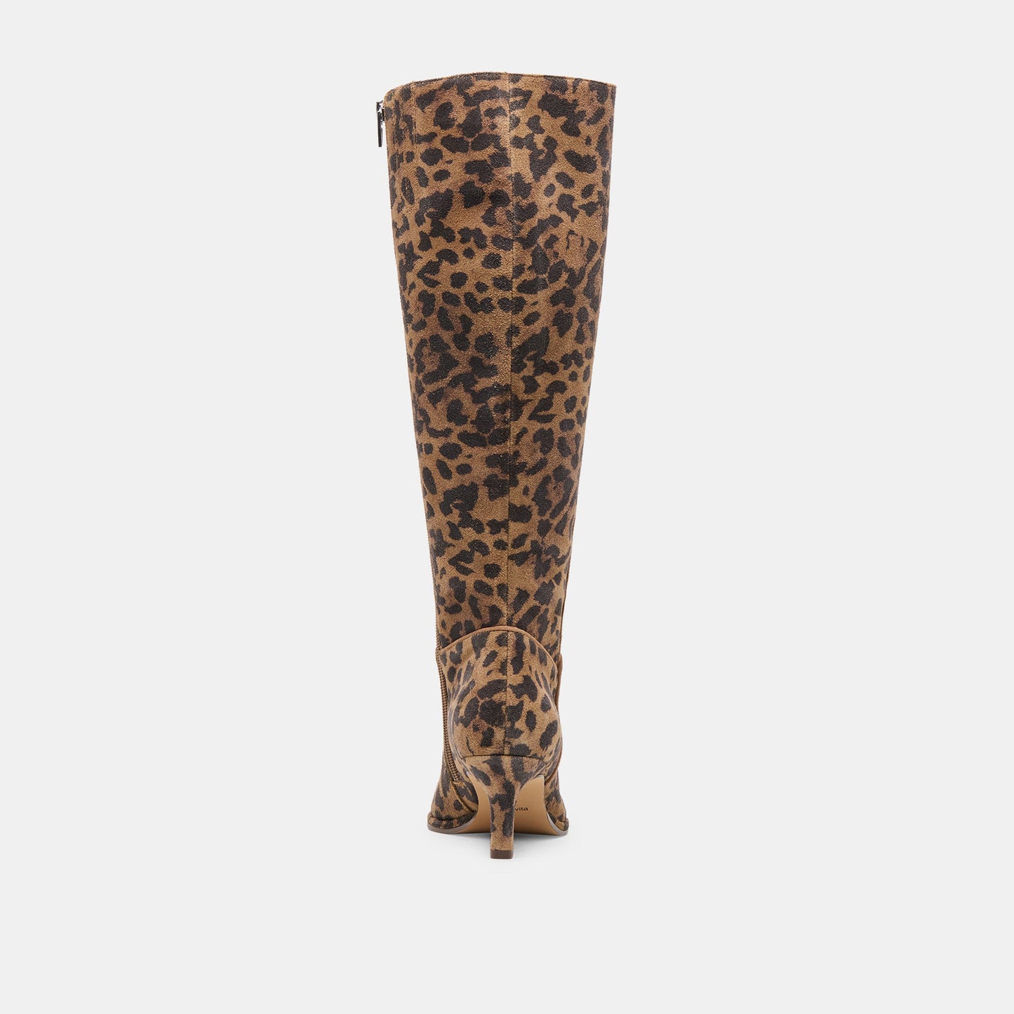 Dolce Vita Aldy Brown Leopard Printed Suede Boots