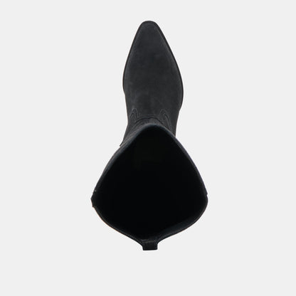 Dolce Vita Virona H2O Waterproof Onyx Suede Wide Calf Boots