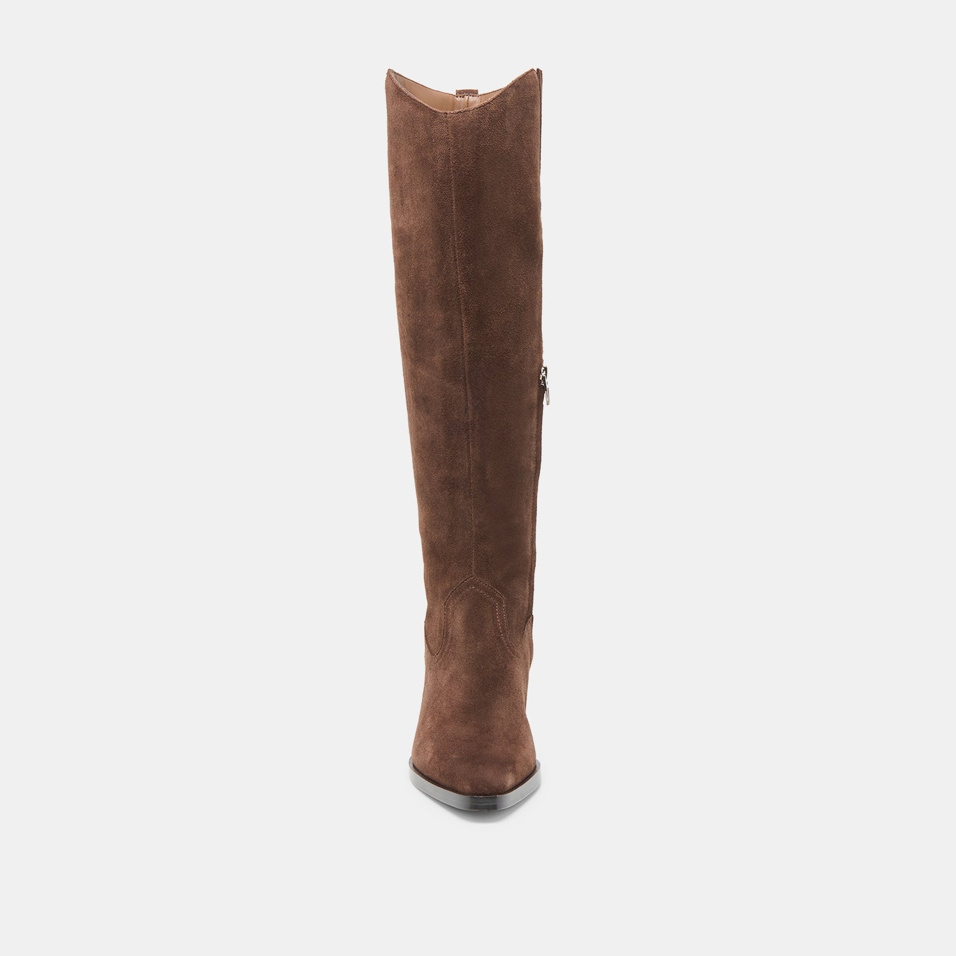 Dolce Vita Virona H2O Waterproof Dk Brown Suede Wide Calf Boots