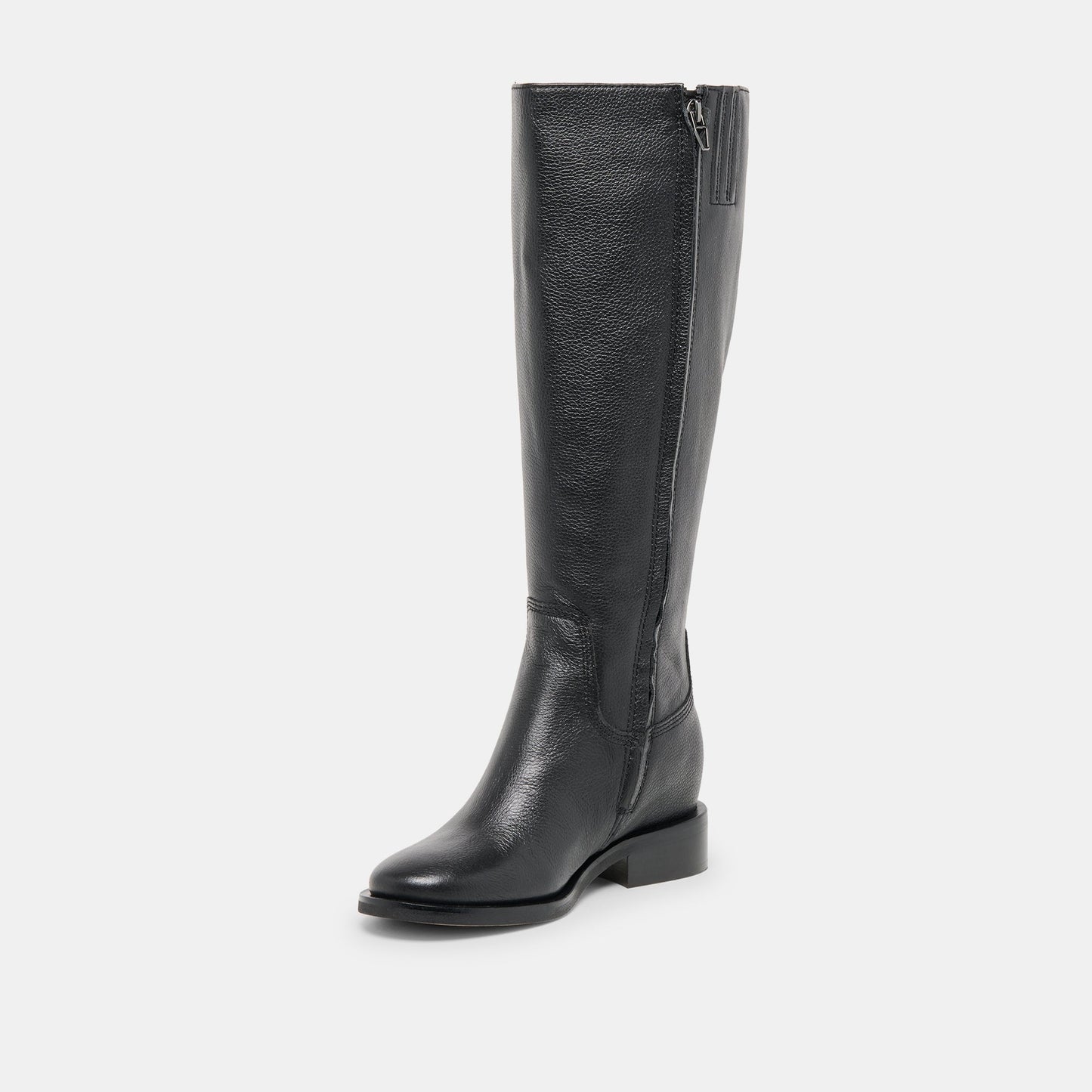 Dolce Vita Kilian H2O Waterproof Black Leather Wide Calf Boots