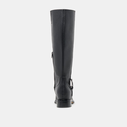 Dolce Vita Kilian H2O Waterproof Black Leather Wide Calf Boots