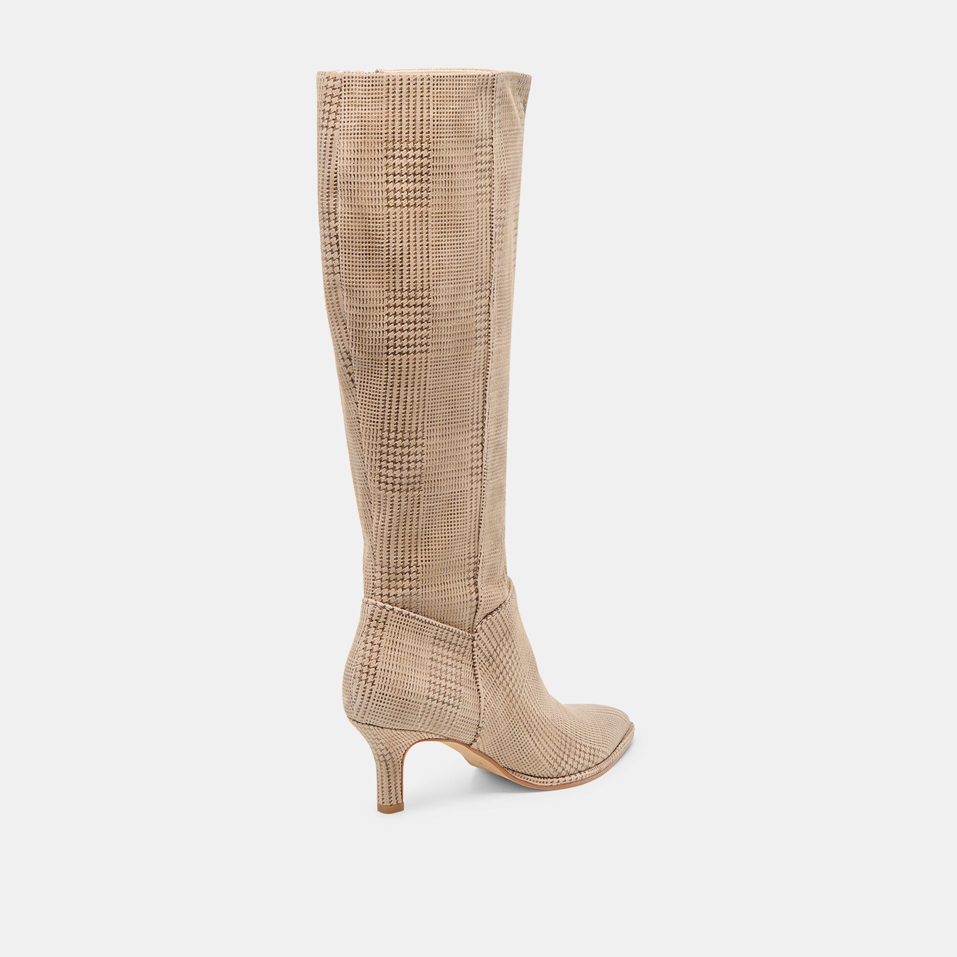 Dolce Vita Aldy Herringbone Printed Suede Boots