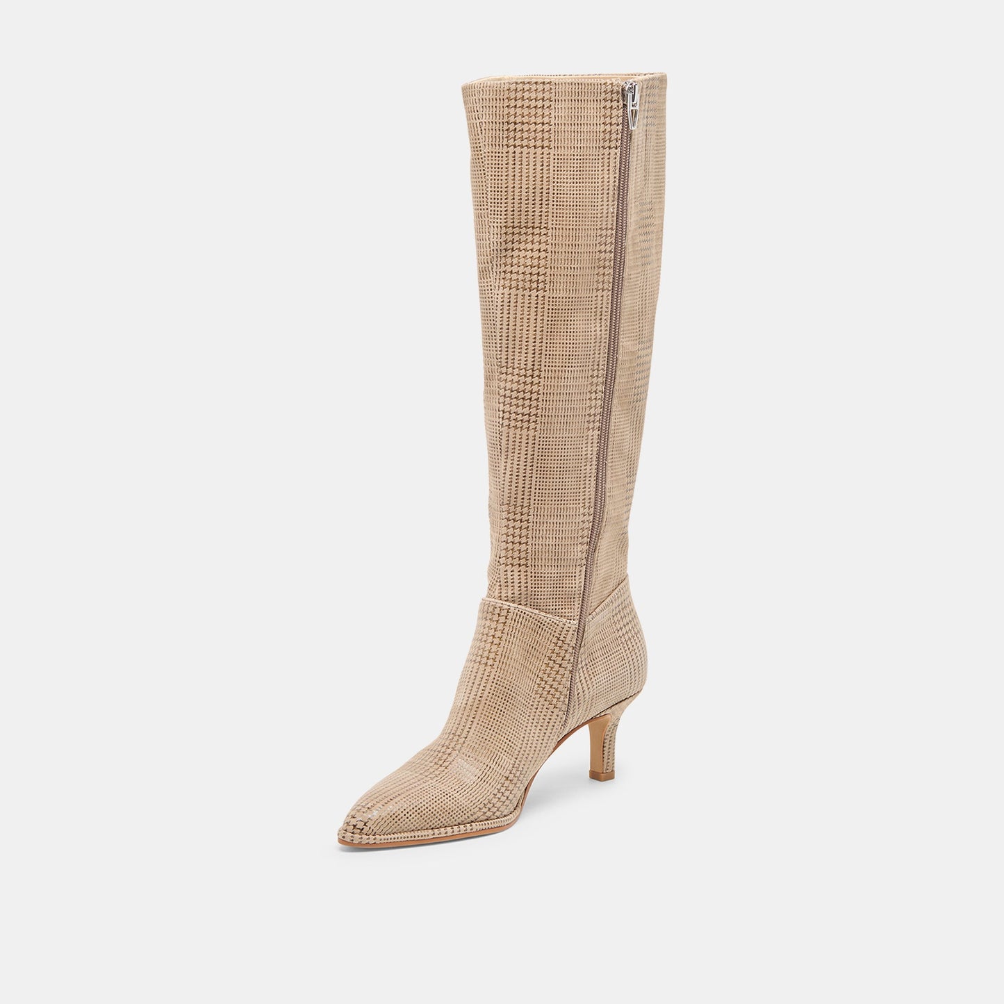 Dolce Vita Aldy Herringbone Printed Suede Boots