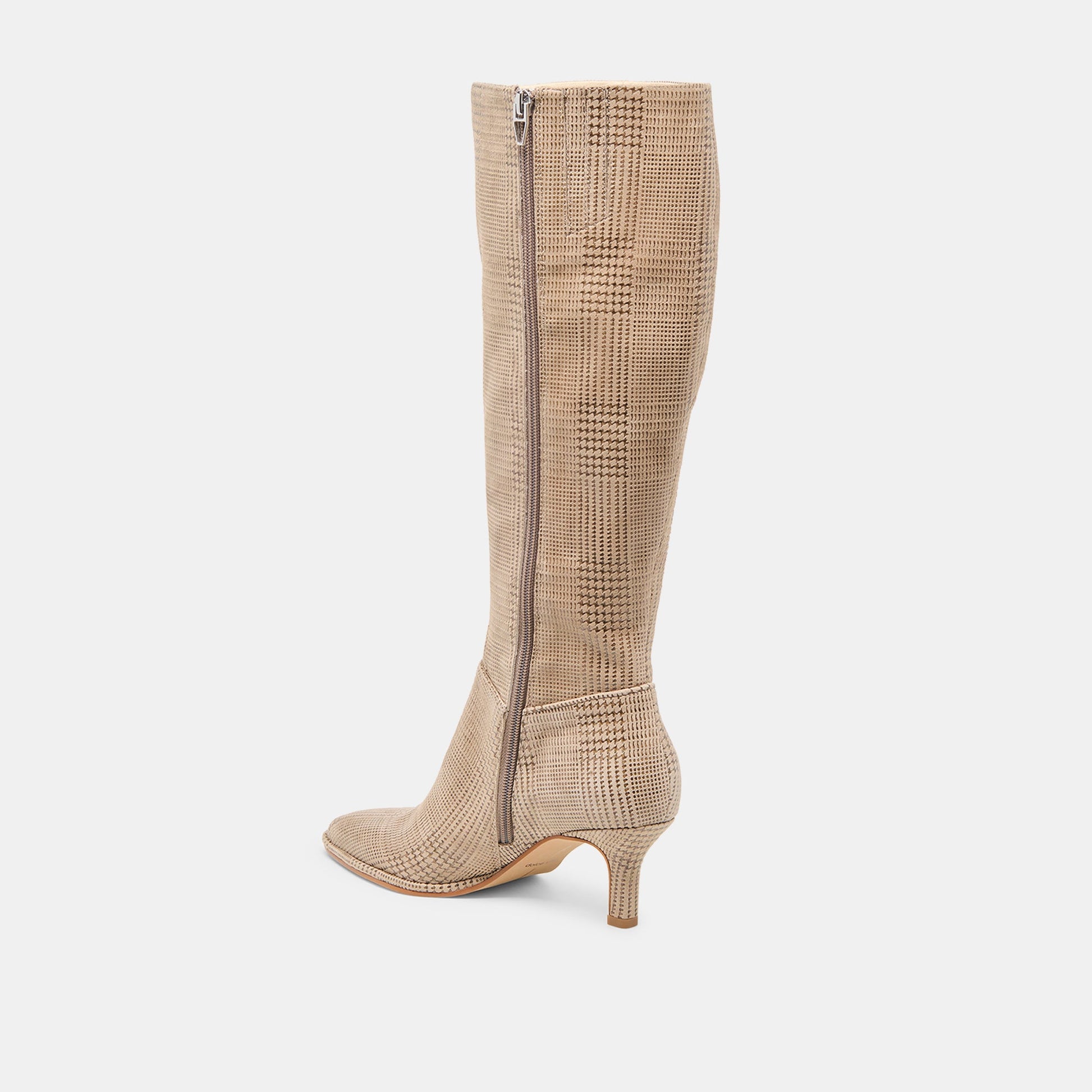 Dolce Vita Aldy Herringbone Printed Suede Boots